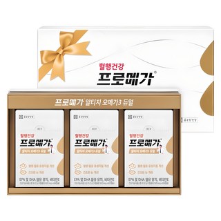 프로메가 알티지 오메가3 듀얼 선물세트 93.6g, 60정, 3개
