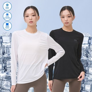 썬마스킨 프리미엄 자외선차단 UV 쿨링 스포츠 골프 여성 라운드 이너웨어 티셔츠