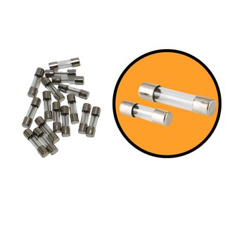 유리휴즈 유리관휴즈 퓨즈 FUSE 6mm x 32mm 2A, 5개