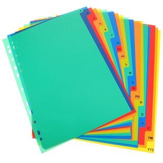 20pcs A4 색인 페이지 분류 루스 리프 책 구분 기호 시트 핸드북 파일 분배기, Picture 2