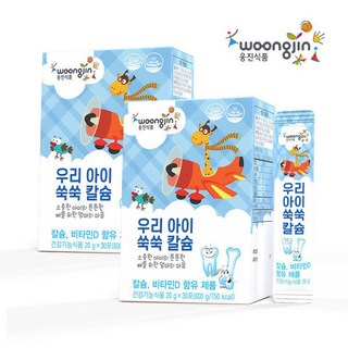 우리아이쑥쑥 칼슘젤리 2개월분 (20g x 60포) 어린이영양제 키즈 청소년 유아간식, 20g, 1개