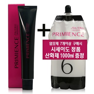 시세이도 염색약 프리미언스 컬러 100종(멋내기컬러)+염모제 7개이상 구입부터 시세이도 정품 산화제 1000ml 증정+무료배송+(시술도구 3종), PM7, 1개
