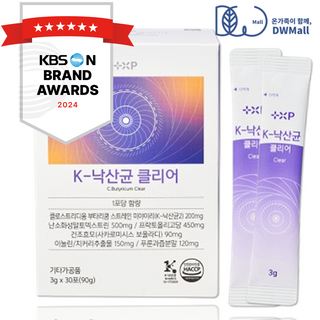 생존력 강한 특허받은 한국인유래 낙상균 낙산균 클리어 저포드맵유산균 식이섬유 보울라디 배합 묵직함 해결 분말 가루, 1개, 30회분
