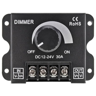 일렉클라우드 12V-24V 30A LED 디머 조광기 – 조명 밝기 조절 컨트롤러 스위치 (모델: 30ABL03821) 1개 일렉클라우드 12V-24V 30A LED 디머 조광기 – 조명 밝기 조절 컨트롤러 스위치 (모델: 30ABL03821) 1개