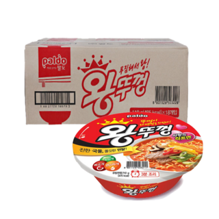 팔도 왕뚜껑 오리지날 110g 한박스, 18개
