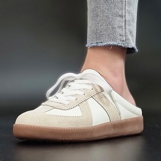 국산 뮬 운동화 독일군 슬리퍼 뮬스니커즈 단화 커플 신발 상품 이미지