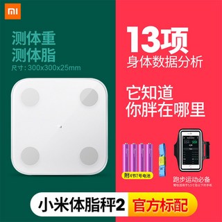 체지방 체중계 2세대 체중계 화이트 몸무게 샤오미2세대 디지털, 샤오미 체중계 2 2, 배터리다, 1개