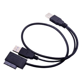 USB 2.0 - 7+6핀 13핀 슬림라인 슬림 SATA 케이블 코드 노트북 CD-ROM DVD-ROM ODD용 외부 USB2.0 전원 공급 장치