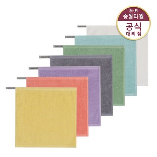 [송월타올] 30수 컬러 고리 손수건30, 1개, 회색