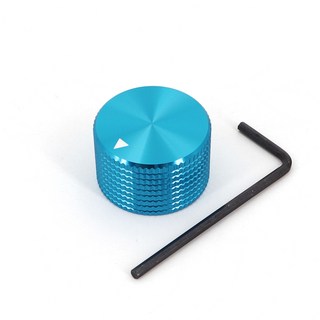 솔리드 알루미늄 합금 볼륨 로터리 컨트롤 전위차계 캡 노브 25x15.5mm 6mm 직경, 01 other, 03 Blue, 1개