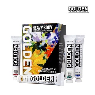 골든 Golden Heavy Body Traditional Set 22ml 7색 59ml 1색 59ml GGL 아크릴물감 세트