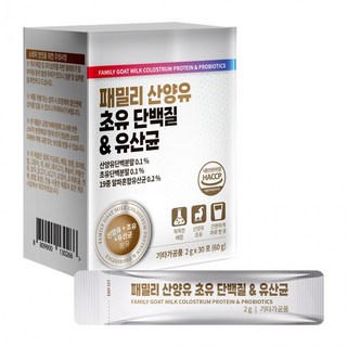 베이온진 패밀리 산양유 초유단백질 & 유산균 2g x 30포 3 box