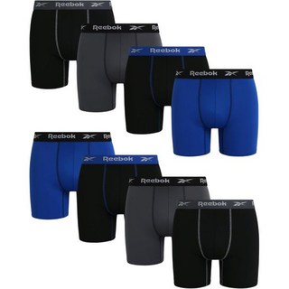 리복 드로즈 팬티 브리프 남성 복서 - 8팩 퍼포먼스 속옷 남성용 액 통기성 (S-XL) 1249244