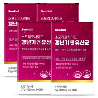 갱년기 유산균 소포리코 사이드 / (옵션)플로라필 다이어트 회화나무 추출물, 4개, 60정