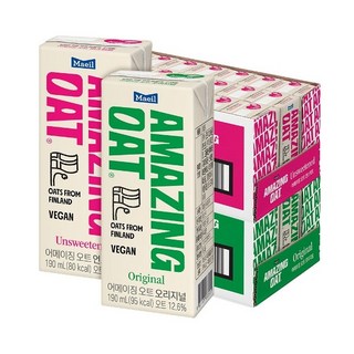 매일우유 매일 어메이징오트 오리지널 190ml+언스위트 190ml 각 24팩 (총 48팩), 48개, 190ml, 1세트