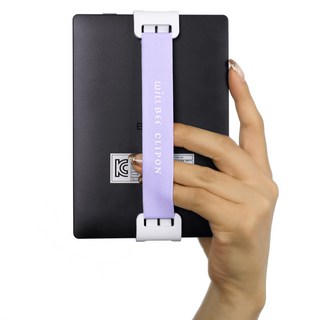 윌비 클립온 베이식 미니 (15 - 15.5cm 용) 핸드폰 이북리더기 핸드 스트랩, 1개, 퍼플