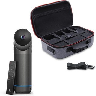 NexiGo Meeting 360 울트라차세대 키트 멀티 카메라 셋업 8K 캡쳐 AI 기반 프레이밍 및 오토 트래킹 중대형 회의실 일체형 휴대용 케이스