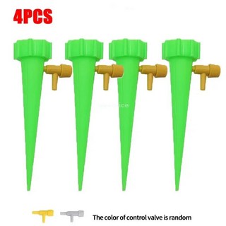 자동 핸드드립자동 급수 물방울 식물 관개 Droppers 정원 시스템 키트 삽입 장치, 06 4PCS-Green