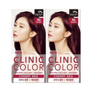 꽃을든남자 크리닉 칼라 염색약, R6 체리레드