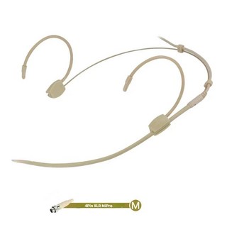 헤드마이크 헤드밴드 착용 무지향성 헤드셋 마이크 Sennheiser Shure AKG mi 호환Pro 오디오 테크니카 4 핀, 02 4Pin XLR MiPro