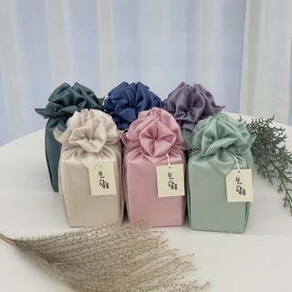 결혼식 돌 회사 단체 조문 고급스러운 보자기 답례품 보담 꿀스틱 답례품 (20p), 1세트, 퍼플