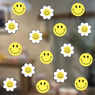 DIY 캐리어 꾸미기 빅사이즈 대형 방수 유리 벽 욕실 리무버블 베어 꽃 스티커