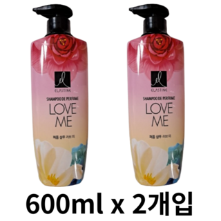 엘라스틴 퍼퓸 러브미 샴푸, 1.2L, 2개