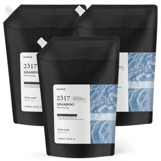 메르헨트 대용량 샴푸 2000ml 화이트머스크향 모이스처라이징 리필 약산성 두피 미용실 향기좋은 업소용, 3개, 2L