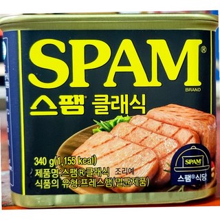클래식 스팸 외식용 340g 프리미엄 햄 간편요리 캔, 1개