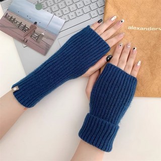 힛템 도톰한 고급원단의 골지 핑거리스 핸드워머 니트 털 반장갑