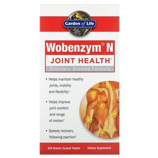 Wobenzym N 관절 건강 장용성 정제 200정, 1개
