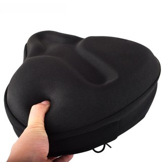 BTR 자전거 안장 커버 젤리 쿠션 5cm 전립선 와이드, 1개, 블랙