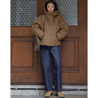 24FW [시즌오프] 네이비 면 배기핏 데님 팬츠 VIPA4F206N2