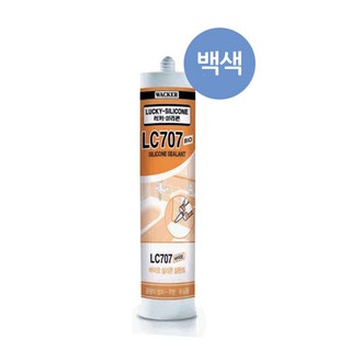 럭키실리콘 LC707 바이오 욕실 주방 곰팡이 방지 항균 실리콘 270ml 백색, 1개