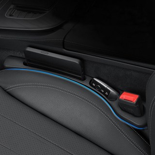 와이피 차량용 틈새쿠션 시트 틈새막이 폴리우레탄 사이드쿠션 3세대 -P93, 블랙, 2개