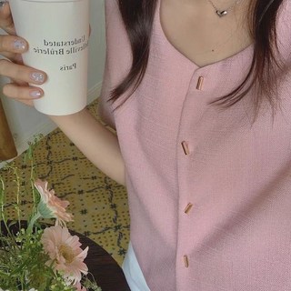 여성 반팔 트위드 자켓