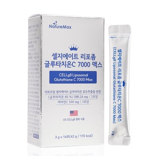 셀지에이트 리포좀 글루타치온C 7000 맥스 분말형 (1포당 순수 리포좀 글루타치온 500mg) 3g X 14포, 1박스, 42g