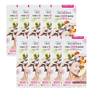 리체나 퍼퓸 새치전용 샴푸형 염색제, 부드러운 갈색