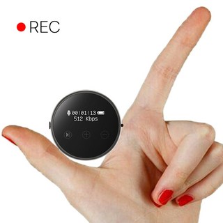 휴대용 다기능 녹음기 32GB/64GB 블랙 중량 26g, BK-(32GB)