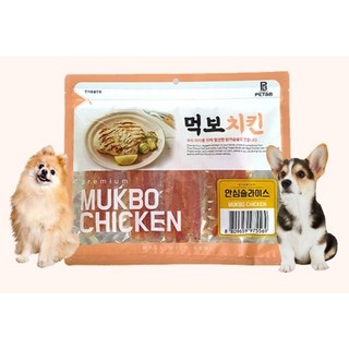 먹보 치킨 안심슬라이스 300g 강아지간식 이미지