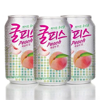 쿨피스 복숭아맛, 350ml, 24개