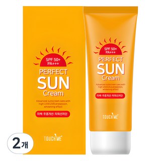 터치미 퍼펙트 선크림 SPF50+ PA+++, 60ml, 2개 닥터지선크림