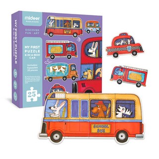 MIDEER 처음해보는 교통퍼즐놀이 KMD0077, 1개, free