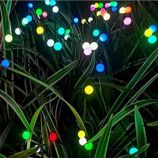 태양광 반딧불 조명 야외 정원등 전구 잔디등, 컬러빛(10LED)