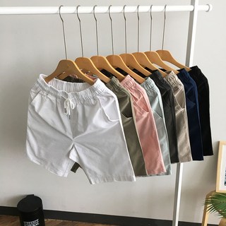 남자 린넨 마 빅사이즈(28-38) 밴딩 반바지 상품 이미지