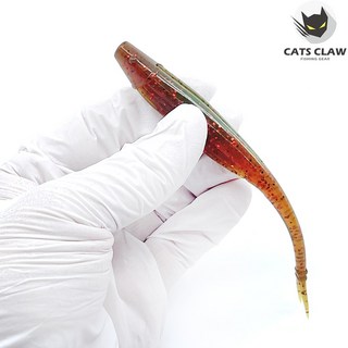 캣츠크로우 모비딕쉐드 광어다운샷웜 멸치웜 광따웜 모터오일 12.7cm(5인치)