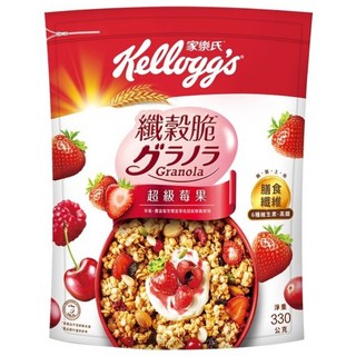 Kellogg's 家樂氏 Granola 纖穀脆 超級莓果, 330g, 1包
