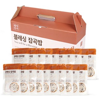 웰빙한끼 블레싱잡곡밥 잡곡쌀 혼합8곡 110g 20P 세트 잡곡선물세트 693802, 20개