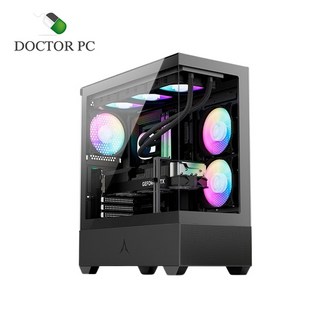 닥터PC 게이밍 데스크탑 7500F 라이젠 어항케이스 게임용 조립PC 본체 조립컴퓨터, 1. 7500F+4060+32G, WIN10 Home, 1TB, 32GB, 블랙