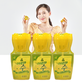 산도깨비 아로마 수 방향제 400ml 레몬향 3개 거실 주방 냄새제거 화장실 욕실, 기타향 (레몬)